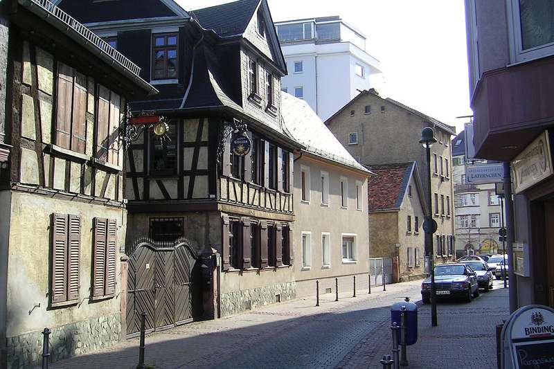 Fachwerkhaus an der Berger Straße in Frankfurt-Bornheim