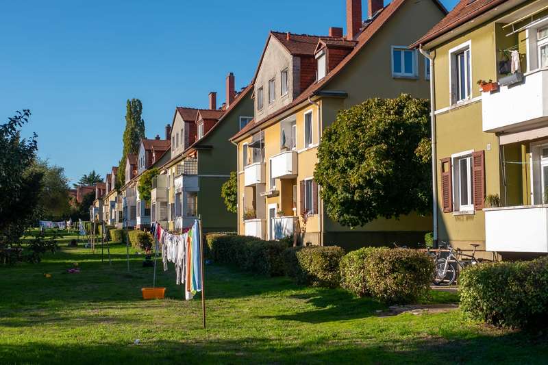 Denkmalgeschützte Wohnanlage in der Damaschkestraße in Oberursel