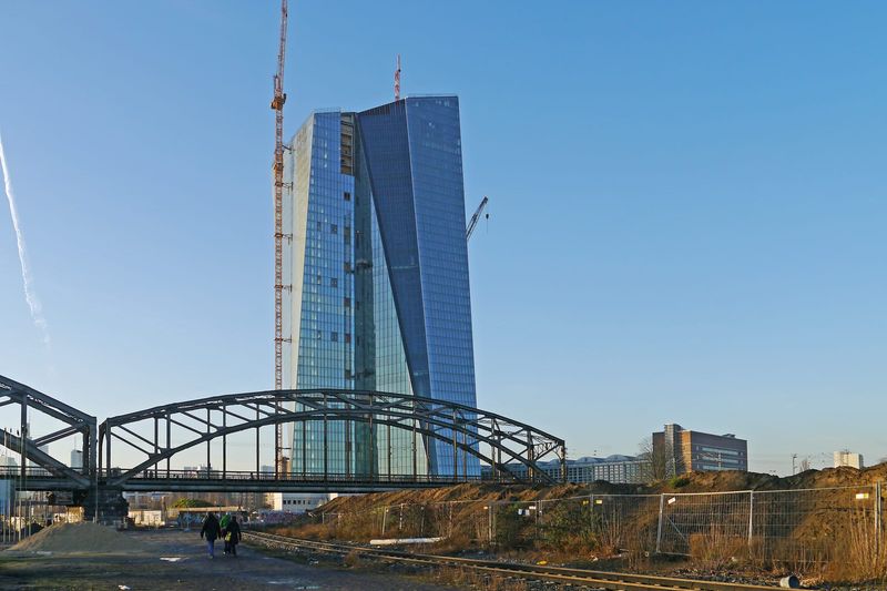 Europäische Zentralbank (EZB) im Frankfurter Ostend